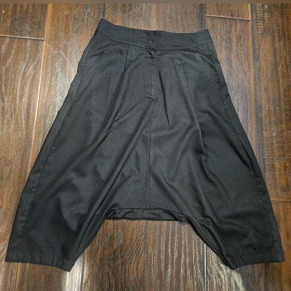 Skingraft Men's Black Drop Crotch Pants
